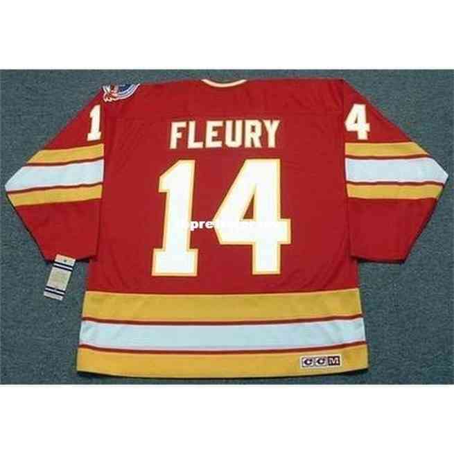 

Wholesale Mens Theoren Fleury 1989 Ccm Vintage Away Cheap Retro Hockey Jersey, Red