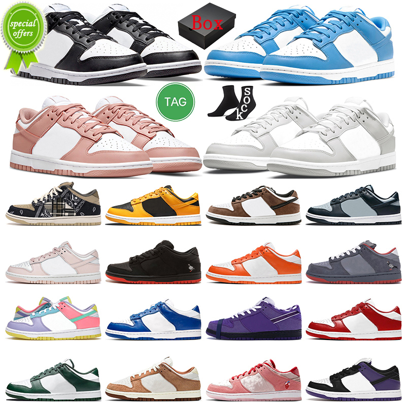 

With Box Running Shoes for mens womens Panda Black White Rose Whisper Varsity Green Grey Fog UNC Hyper Cobalt Sun Club Orange Pearl trainers, #30 candy