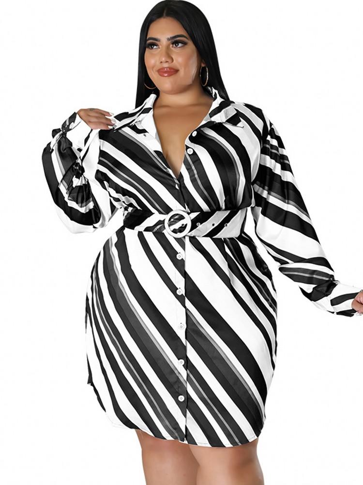 

Plus Size Dresses 4XL For Women Clothing High Waist Knee Length Gown Autumn Solid Casual Big 3XL A Line DressPlus, Black