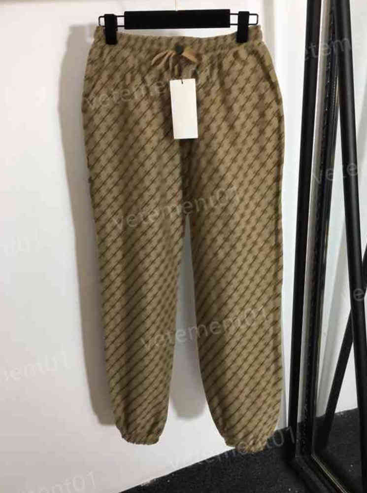 

Designer Womens Pants G..ci Letter Print Elastic Band Small Foot Casual Pants Luxury Temperament Casual Sports Pants 0912