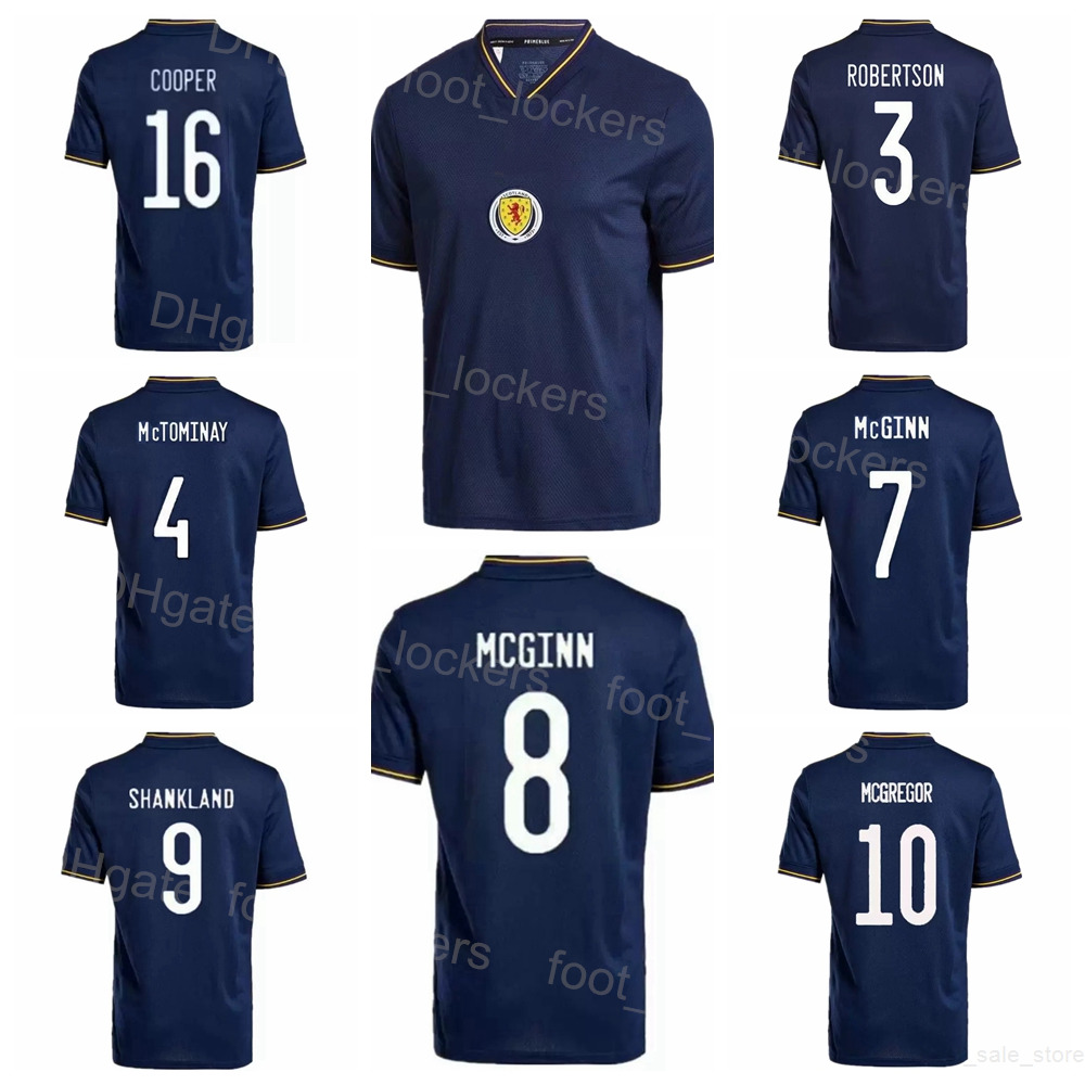 National Team Scotland 7 McGINN Soccer Jerseys 9 DYKES 10 ADAMS 11 CHRISTIE 20 FRASER 5 HANLEY 3 ROBERTSON 6 TIERNEY 8 McGREGOR 1 GORDON Football-image-784469870