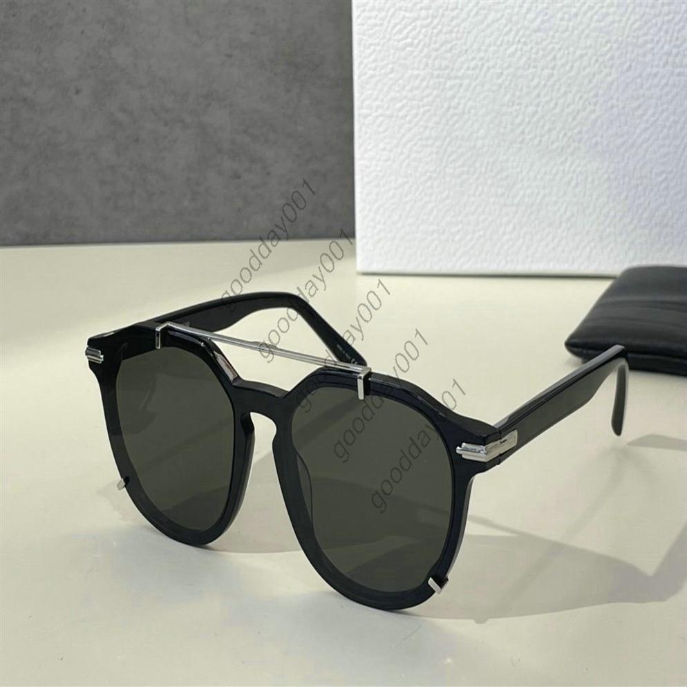 Retro Round Sunglasses Men Brand Designer Vintage Small Sun Glasses Women Fashionable Eyewear Green UV400 Blacksuit Ri Sunglasses 352l