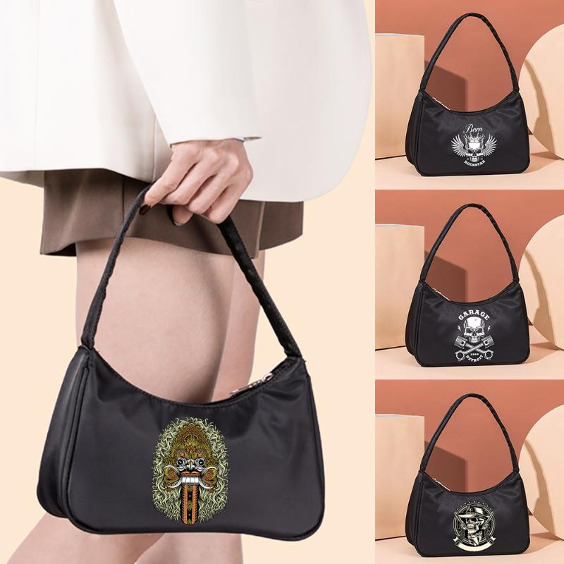 

Evening Bags Clutch Bag Shoulder Crossbody Underarm Handbags For Women Wallet 2022 Skull Printing Casual Tote Lipstick, Pure color