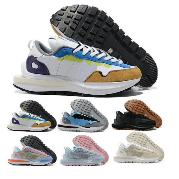 

New Waffle xSacai Mens Running Shoes Sesame Royal Fuchsia White LDV Tour Yellow Villain Red Women men Sports Trainers Sneakers Size 36-45, 10