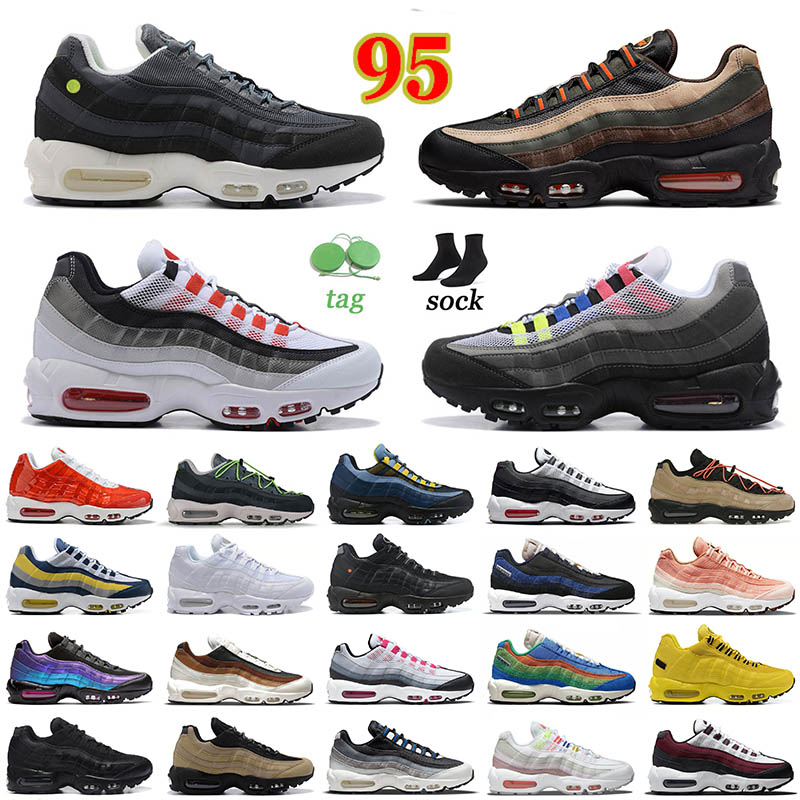 

2021 NYC Taxi 95s Neon Mens Running Shoes Classic Designer Black Red White Sports High Quality Trainer Surface Iron Grey Cushion Bordeaux Greedy OG Men Sneakers, B20 36-40 (2)