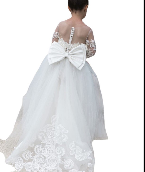 Robe de demoiselle d'honneur livraison rapide première Communion des enfants superbe robe de princesse robe de bal robes de soirée de mariage enf
