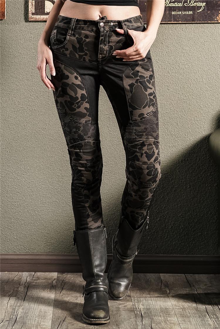

Motorcycle Apparel Uglybros Camouflage Comfortable Jeans Women Outdoor Riding Moto Trousers Safety Protection Motocross Motorbike PantsMotor