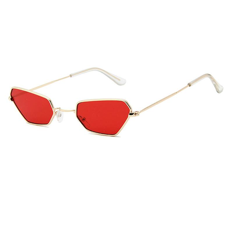 

Sunglasses Polygon Fashion Small Frame Woman Jelly Ocean Piece Trend Outdoor Colorful Vacation Glasses UV400