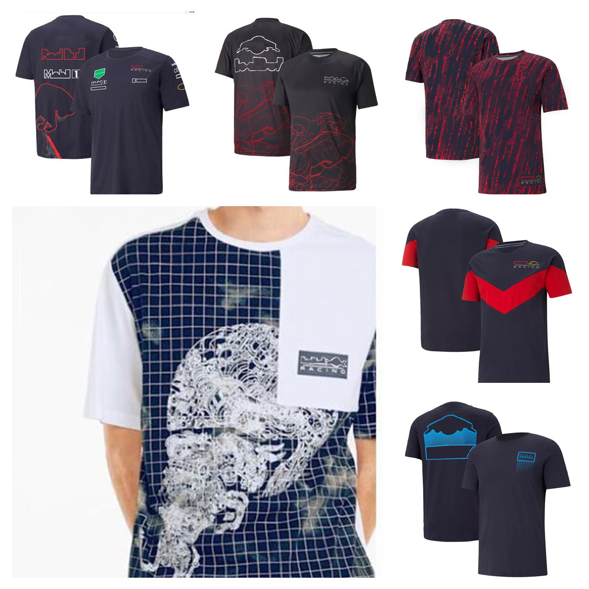 

F1 Formula One racing T-shirt 2022 summer short-sleeved jersey with the same custom