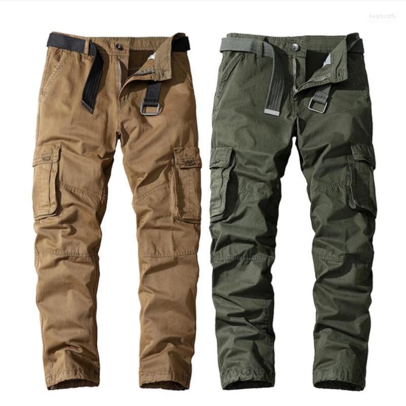 

Men' Pants Men' Trousers Cotton Cargo Men Outdoor Military Tactical Work Multi-Pockets Fashion Clothing Male W2383Men' Heat22, Dark blue