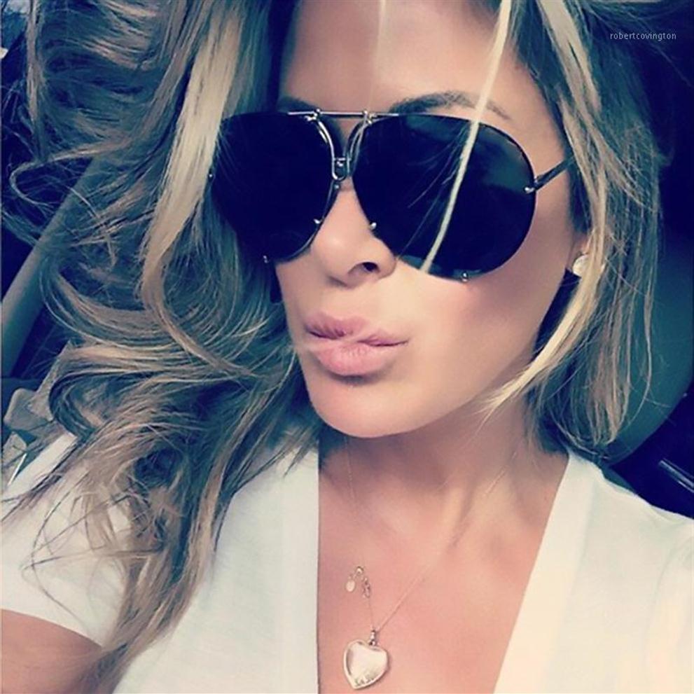 

Kim Kardashian Metal Black Sunglasses Women Luxury Design Pilot Mens Sun Glasses Street Shades Fashion Clear Lens Driving Glass1265d