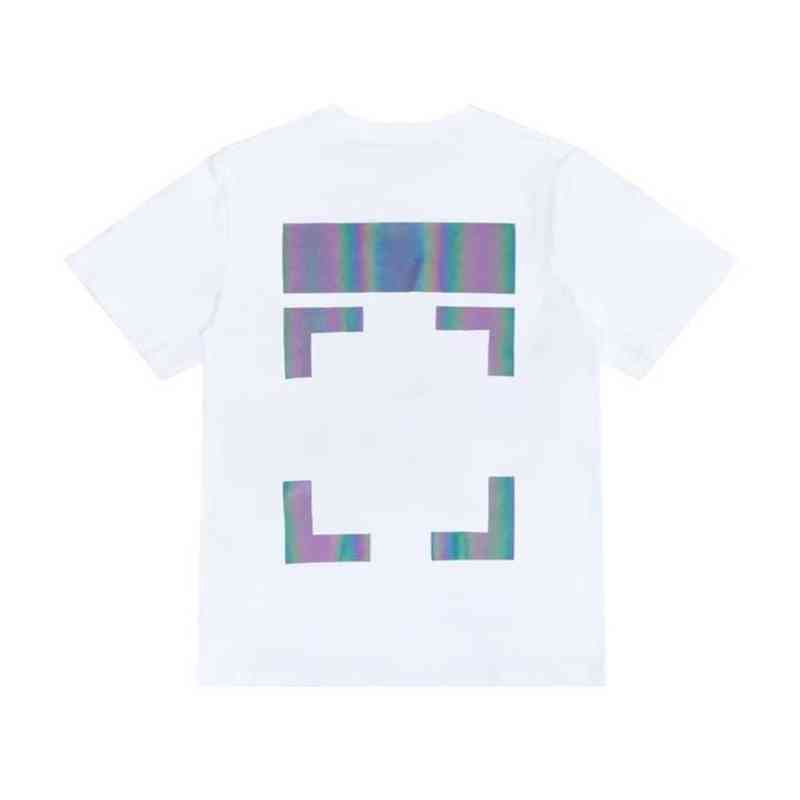 

Luxury Mens Brand Designer t Shirts Tees Fashion Offs T-shirt Religious Oil Painting Letter Back Arrow Tshirts Clothing Loose Cotton, 19