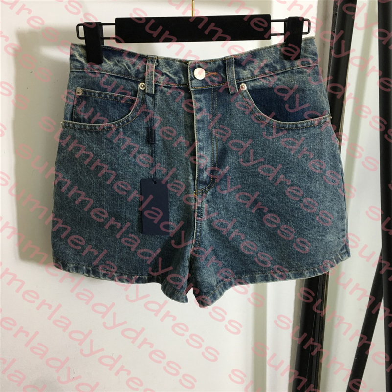 

Casual Denim Shorts Fashion Blue Short Jeans Summer Designer Womens Jean Shorts Triangle Badge Pants