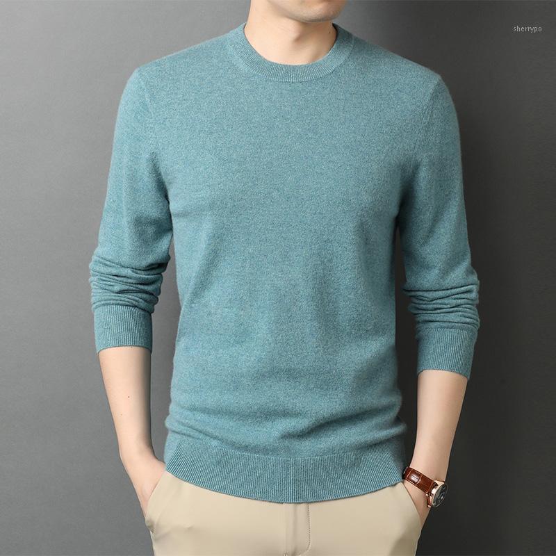

Men's Sweaters 2022 Spring And Autumn Sweater High Quality Men Round Neck Long Sleeve Knitted As1705, Yellow