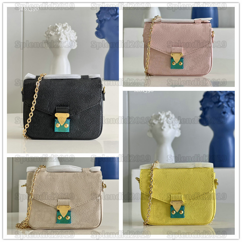 

M81389 Designer Luxury MICRO METIS Messenger Chain Bag S-lock Cross body Shoulder Bags Fashion Casual Handbag M81390 M81407 Black White Yellow Pink Mini Purse Pouch, #1