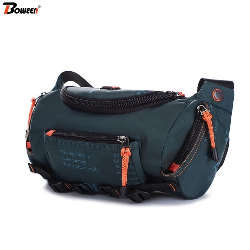 

Waist Pack Men Casual Chest Bag Waterproof Waist Bags Male Fanny Pack Big Capacity Multifunctional Outdoor Sports Phone Pouch 201118, Sky blue