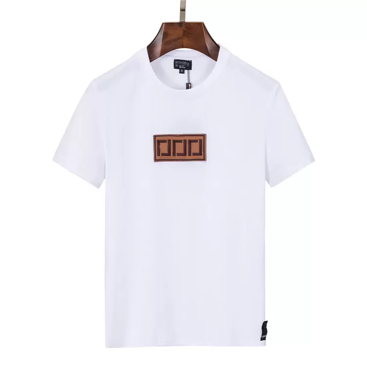 T-shirts masculins 2022 NOUVEAU T-shirt broderie de mode personnalité des hommes et des femmes conçoivent des vêtements à manches courtes blanche