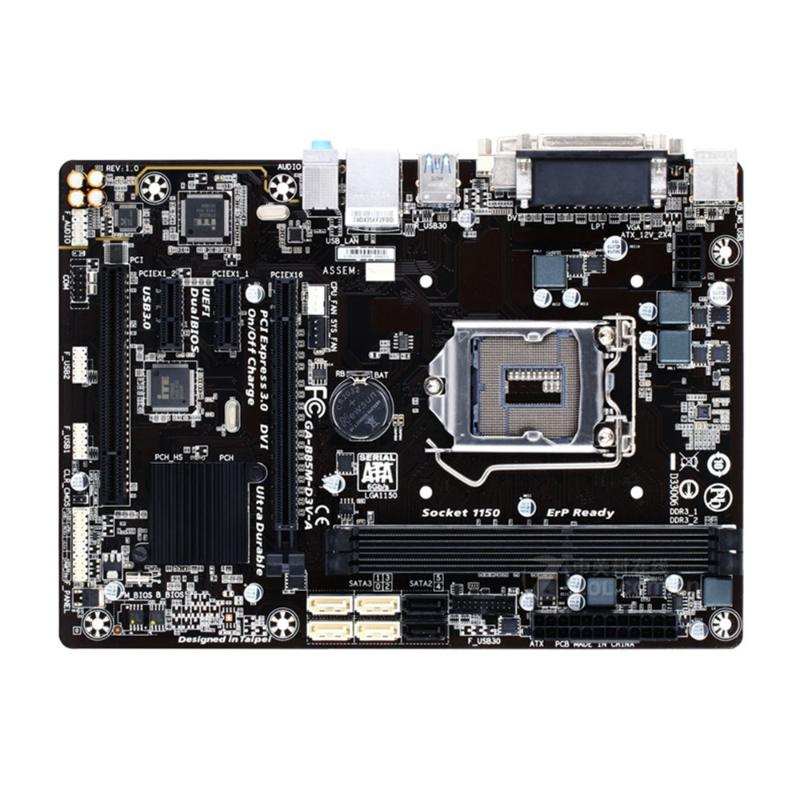 

Motherboards For GA-B85M-D3V-A Original Motherboard USB3.0 DDR3 16G Intel B85 Desktop LGA 1150 DVI VGAMotherboards