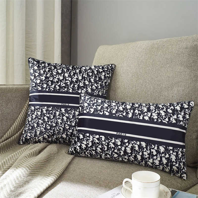 

Luxury Decorative Designer Pillow Cushion Pillowcase Letters Brand Fashion Throw Cushions Cotton Covers Home Textiles Decor With Inner, D6