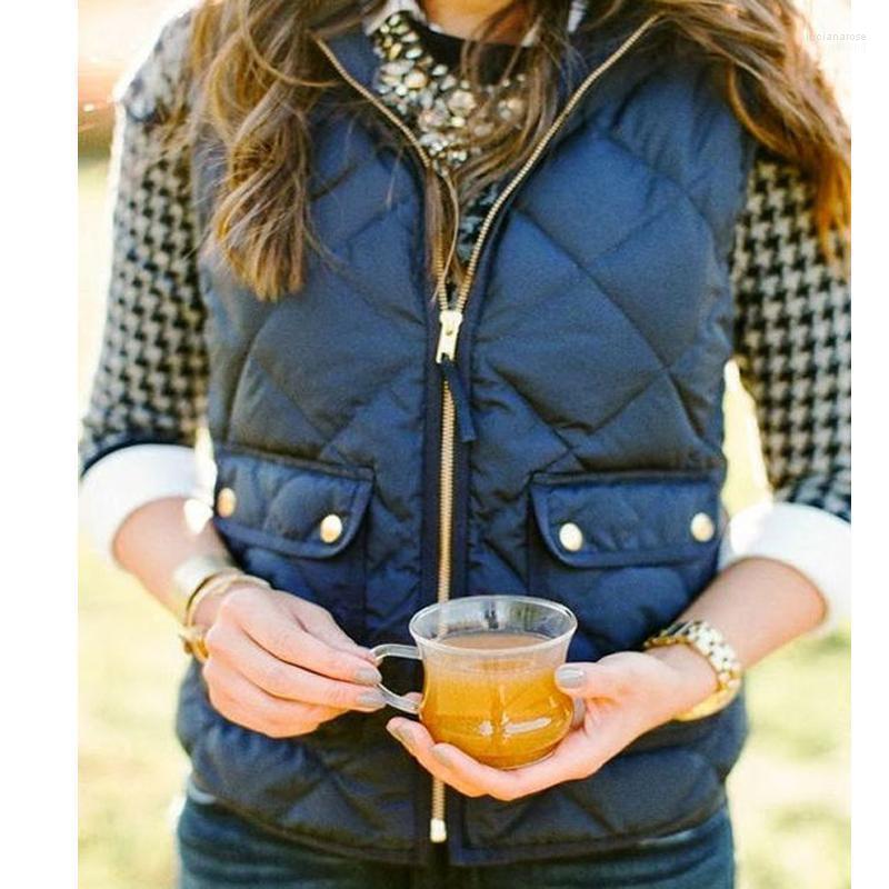 

Women's Vests Women Fashion Slim Fleece 2022 Brand Sleeveless Jacket Winter Vest Female Windproof Warm Waistcoat Luci22, Black