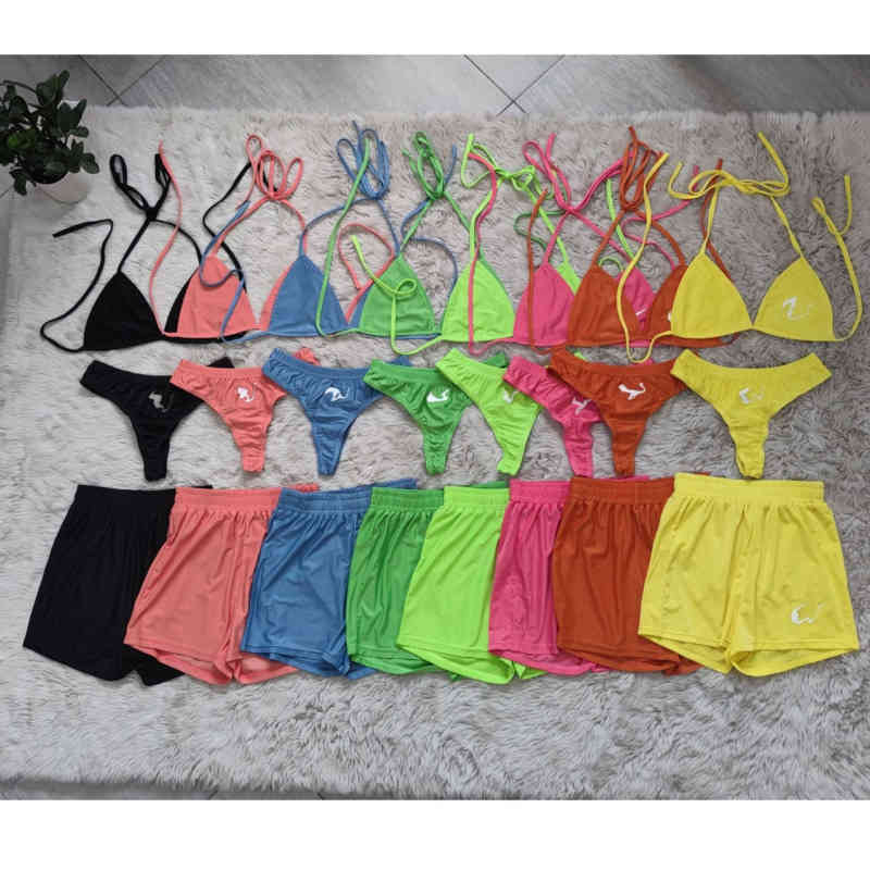 

J2494 Fashion Bikini Designers Women Swimsuit Set Sexy Bikinis Summer Time Beach Bathing Suits 3 Piece Set, Black