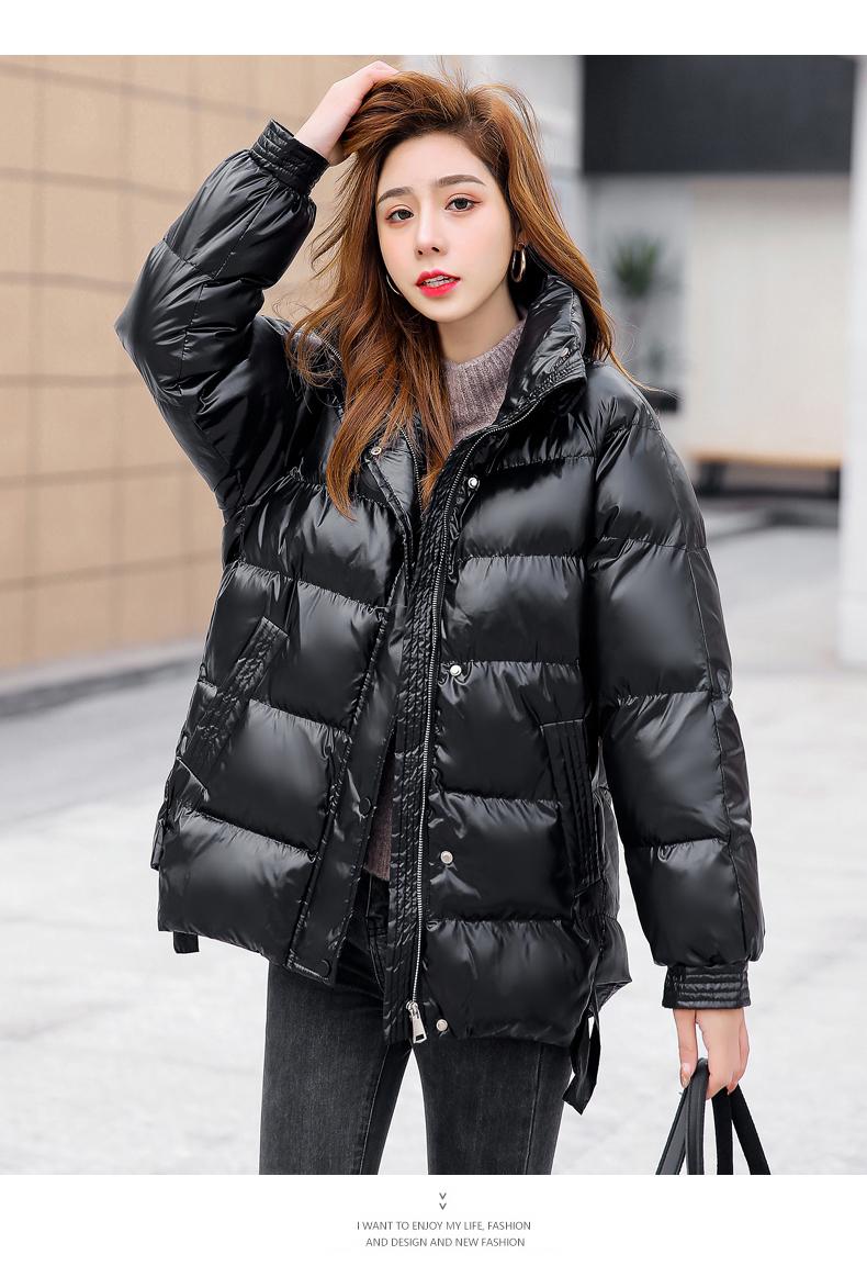 

Women' Down & Parkas Women' Short Fluffy High Quality Jacket Black Red Navy Blue Fashion CoatWomen