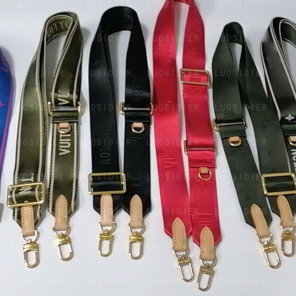 

2022 Embroidered wide shoulder strap Metal chain crossbody strap V69E#, 14