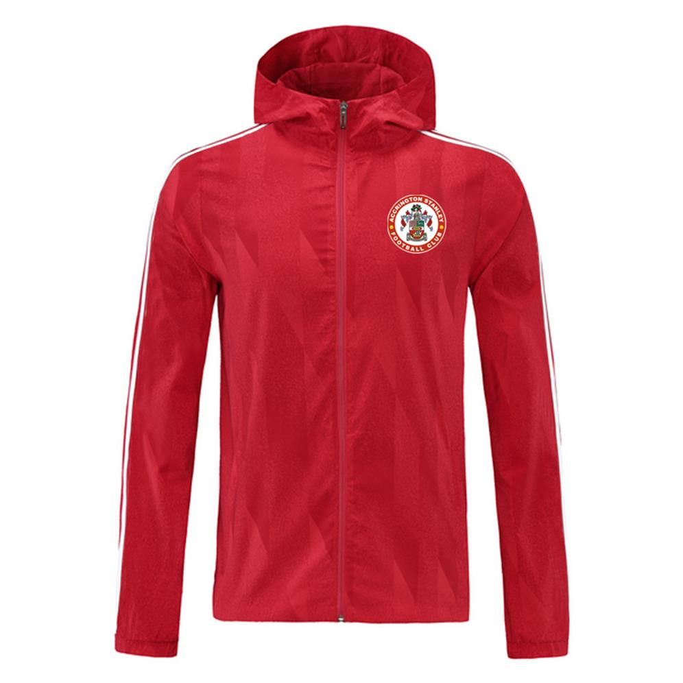 

accrington stanley soccer Windbreaker Mens Jackets Zipper hoodies football Windbreakers Jacket Active adult Hooded tracksuits wint237h