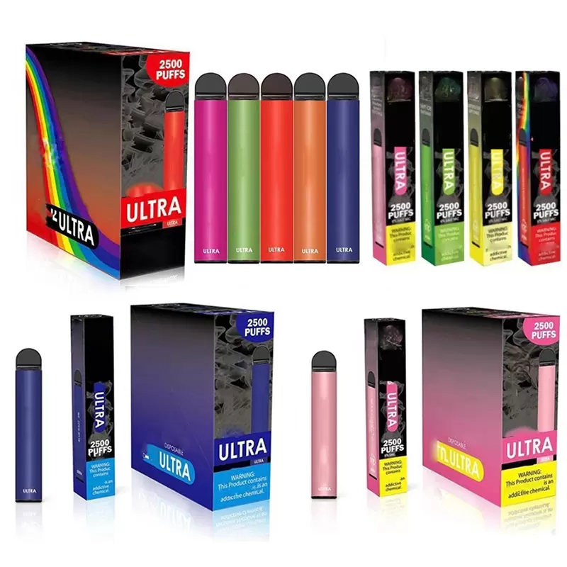 

2500 Puffs Disposable Vape Fumed Ultra Electronic Cigarette 850mAh Battery Prefilled 9ml Pods Cartridges Vapors Device e Cigs Vaporizers Vapes Pen Stick