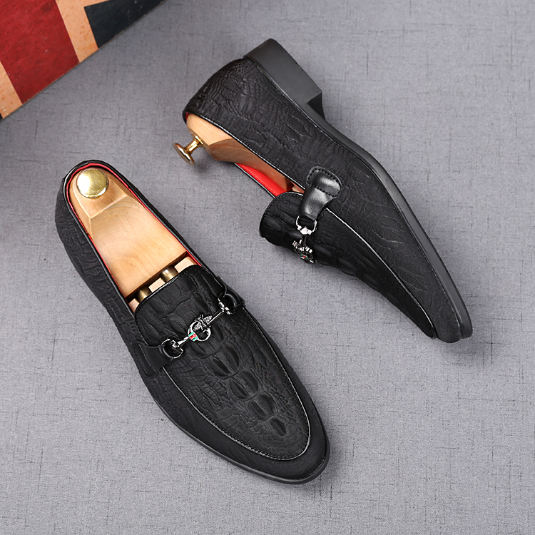 

Genuine Leather Men Shoes Luxury Brand Casual Shoes Men Slip on Formal Loafers Men Moccasins Male Boat Shoes, Black