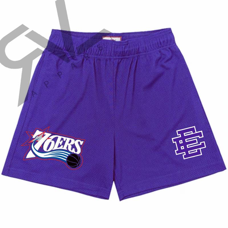 

Men's Shorts Mens Sports Casual Eric Emanuel EE Summer Quick Dry Mesh Beach Sweatpants Gym Fitness Bodybuilding Short PantsMen's WUOY, Beige