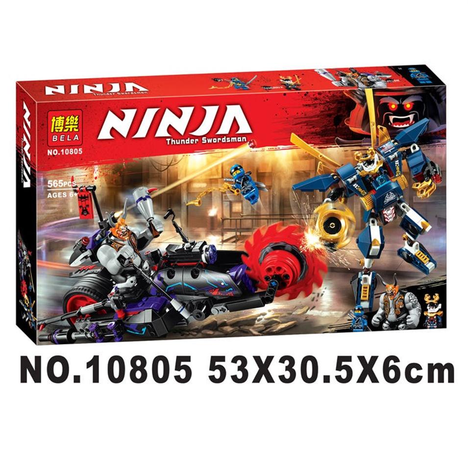 

565pcs 10805 Ninja Killow Vs Samurai X Mecha Model Building Blocks Bricks with Figures Toys DIY Children birthday Gifts257r
