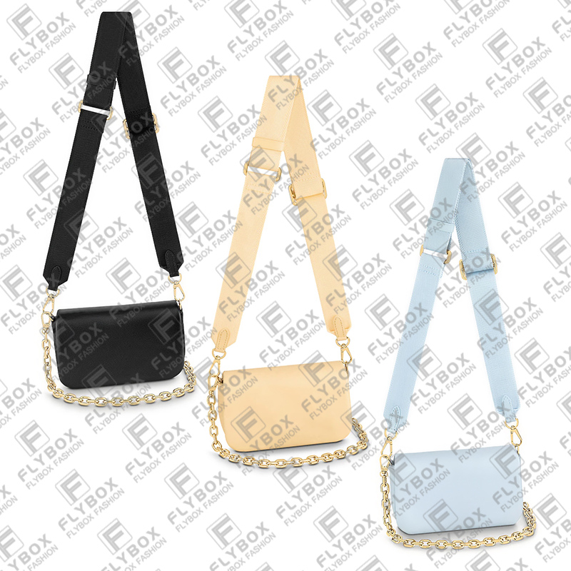 

Woman Designer Luxury Fashion Casual WALLET ON STRAP Cross body Shoulder Bags TOTE Handbag High Quality TOP 5A M81398 M81400 M81399 Purse Pouch, Size : 20 x 12 x 6 cm