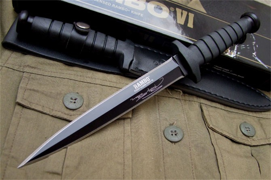 

Rambo-VI D60 Fixed Blade Knife Kitchen Knives Rescue Utility EDC Tools