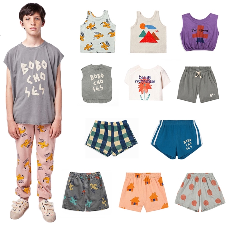 Enfants T-shirts Summer Fashion BC T-shirts mignons pour enfants Cartoon Adolescents Top Vêtements Bobo Garçons et filles Ensembles de vêtements