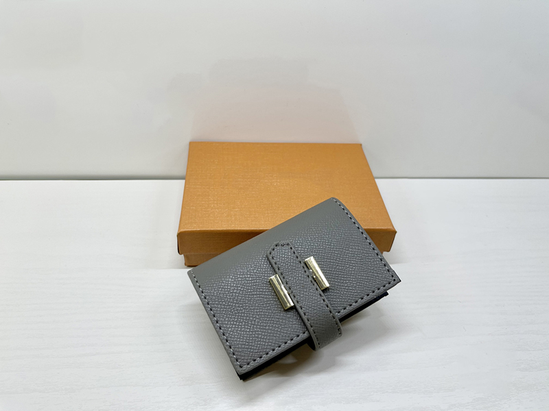 

Fashion Wallets Short Card Holder Women Zipper Wallet Coin Purse Moneybag Bussiness Card Bag Holders Purses, Grey