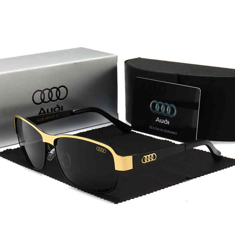 

Sunglasses automobile brand sunglasses four ring car square Audi driving mirror driver polarized glasses S2