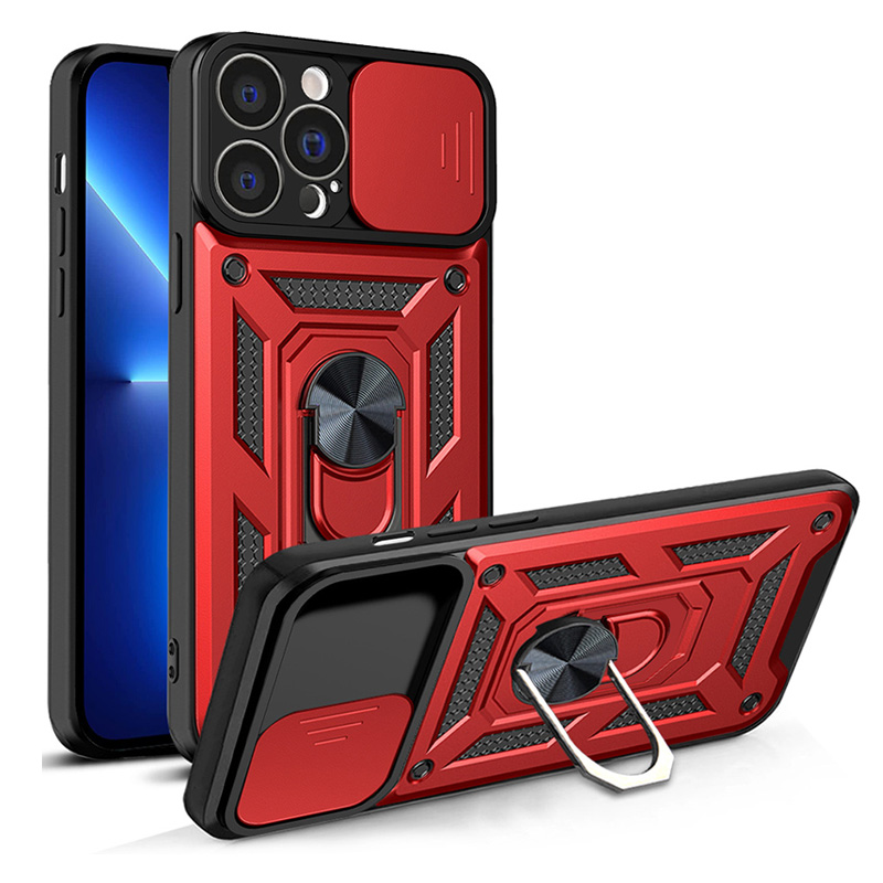 

Slide Camera Armor Shockproof Phone Cases For Iphone 15 14 Plus 13 12 11 Pro Max XsMax Xr Xs X 6 7 8 Plus Kickstand Magnetic Car Mount Cellphone Case, Blue