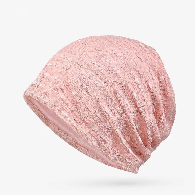 

Scarves Lace Turban Ventilated Pullover Bandana Double Layer Head