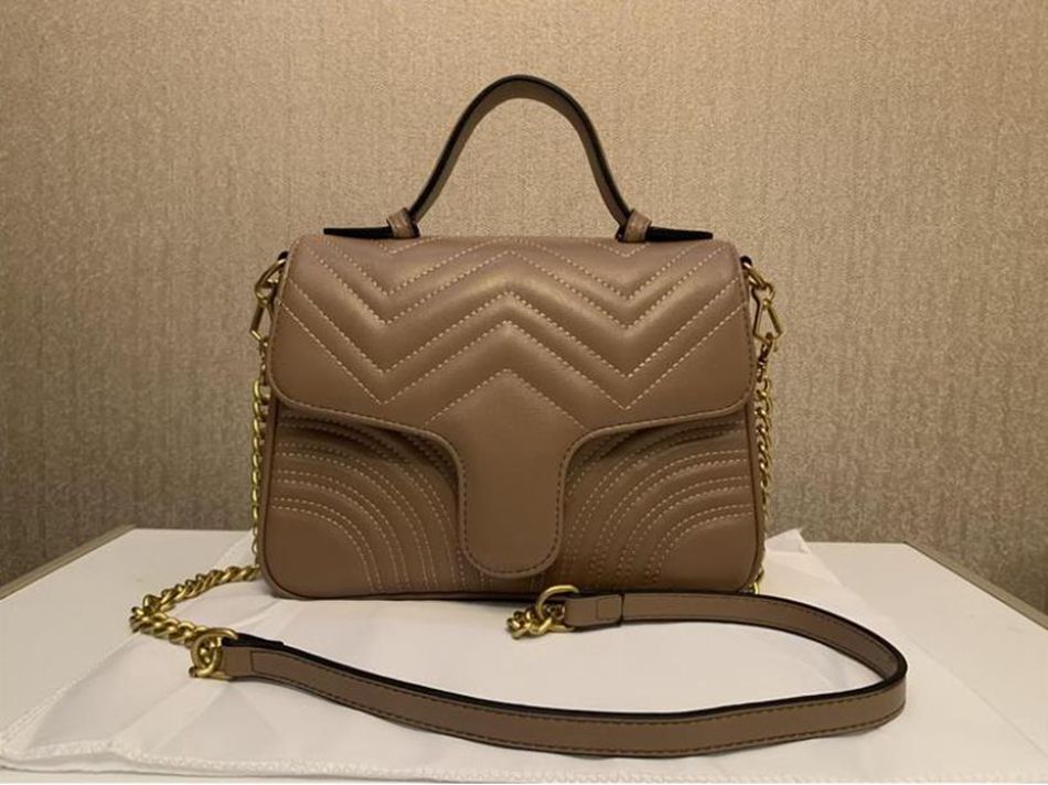 

Top Quality Famous brand women designer Shoulder bags leather chain bag Cross body Pure color womens handbag crossbody bag purse, White