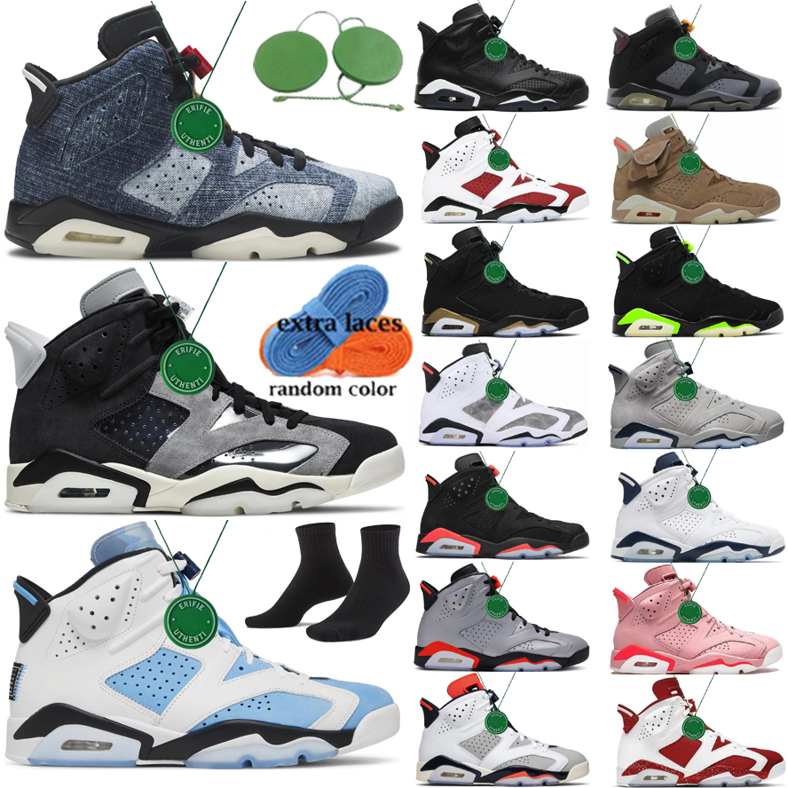 

jumpman 6s basketball shoes mens womens jordens 6 Red Oreo UNC White Midnight Navy British Khaki Olive Black Cat Bordeaux Bred Tinker flint, Color # 14