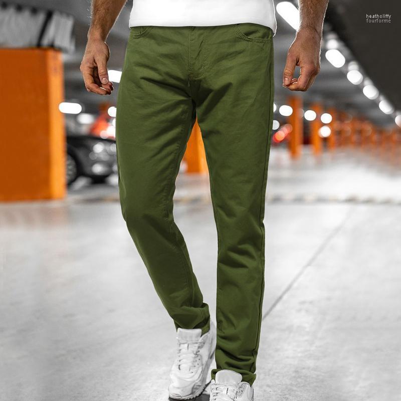 

Men's Jeans With Pocket Casual Mid-waist Button Zip PantsMen's Heat22, Black