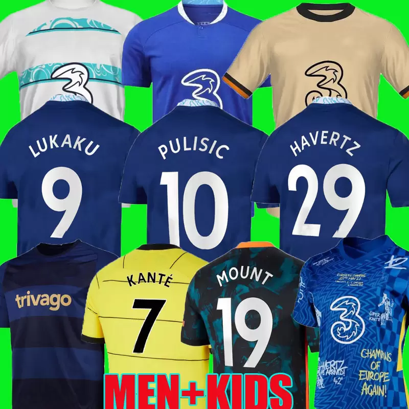 

21 22 23 LUKAKU soccer jerseys Special 42 Champions top final club limited-edition world WERNER HAVERTZ football shirt PULISIC Jorginho Camiseta 2022 2023 KANTE, Home limited-edition