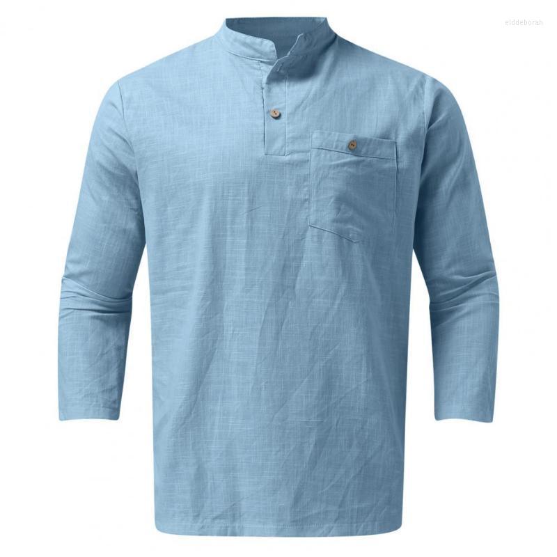 

Men's Casual Shirts Stylish Summer Top Loose All Match Button Men Shirt Spring ShirtMen's Eldd22, Black