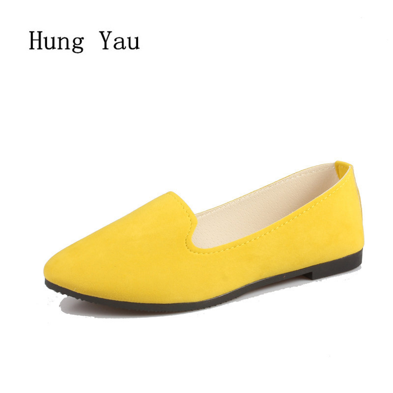 

Big Women Flats Candy Color Shoes Woman Loafers Summer Fashion Sweet Flat Casual Shoe Zapatos Mujer Plus Size 3543 220613, White