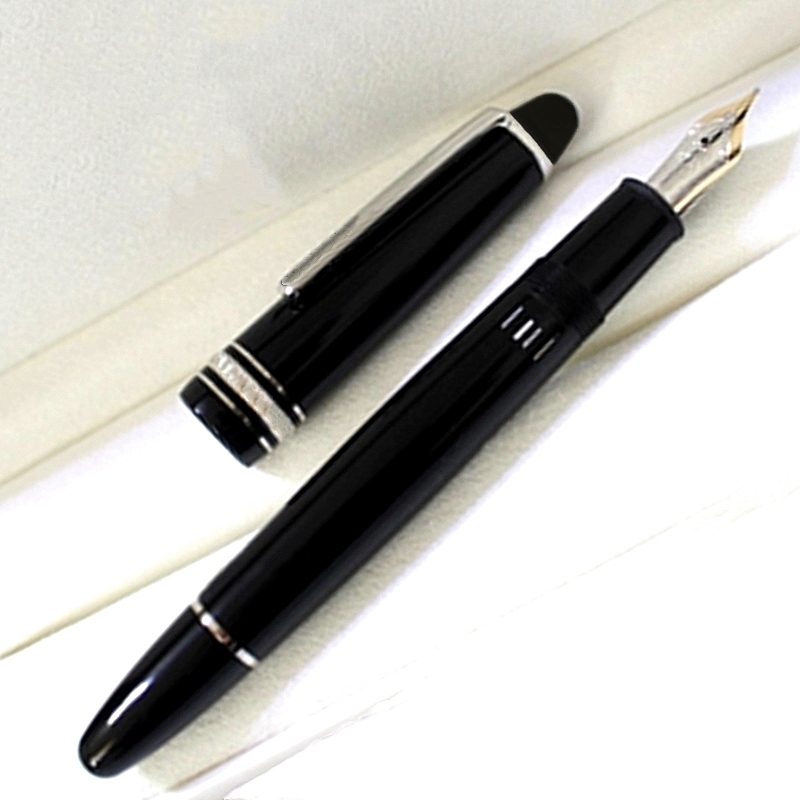 

New Luxury Msk-149 Piston Filling Fountain Pen High quality Black Resin and Classic 4810 Gold-Plating Nib Business Office Writing Ink Pens With Serial Number, As picture shows