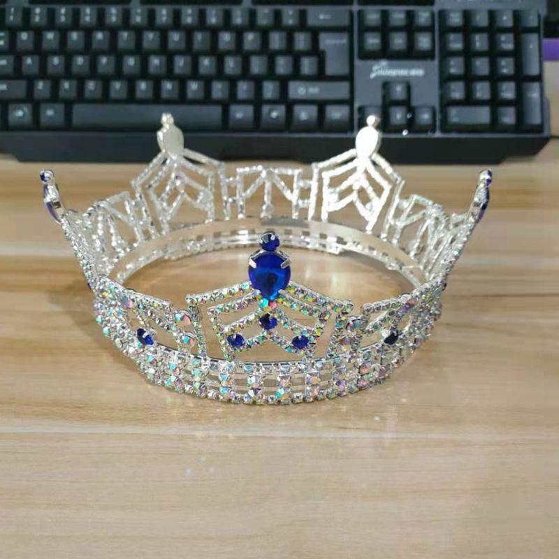 

Headpieces Hair Accessories Full Round Pageant Crown Wedding Head Piece For BrideHeadpieces