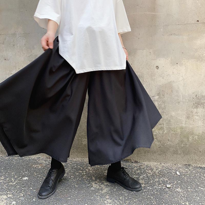 

Men's Pants Casual Black Large Spring And Summer Fashion Skirt Personalized