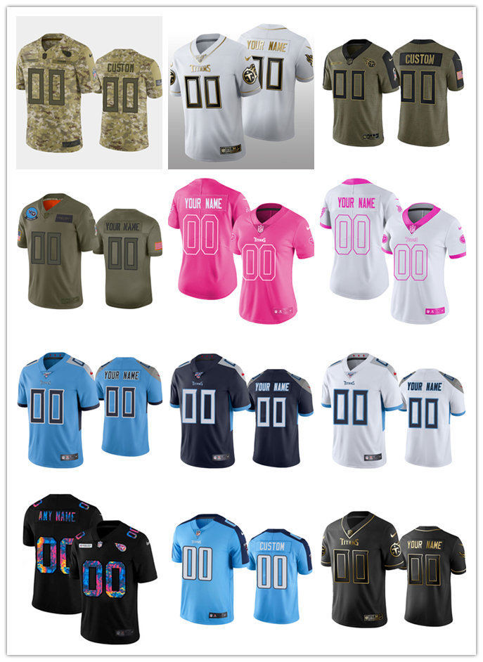 

Customized Jersey Football Tennessee''Titans''MEN WOMEN YOUTH 100% Embroidery S-6XL, 10