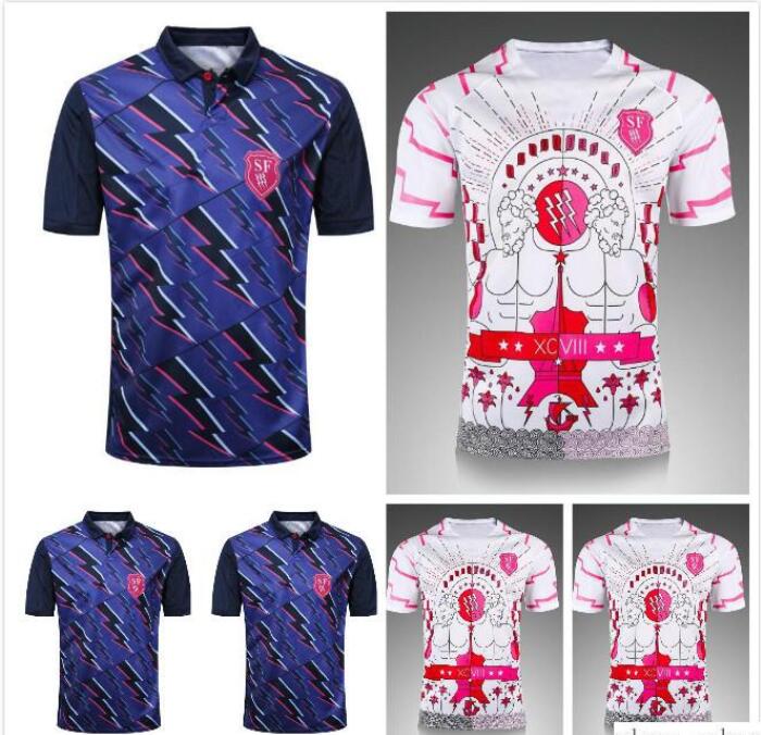 

2021 Paris National Team Rugby Jersey 18 19 Men's Home Court Away Game Jerseys Souvenir Top Quality T-shirt Uniform Size:S--3XL, 2018 2019 home court